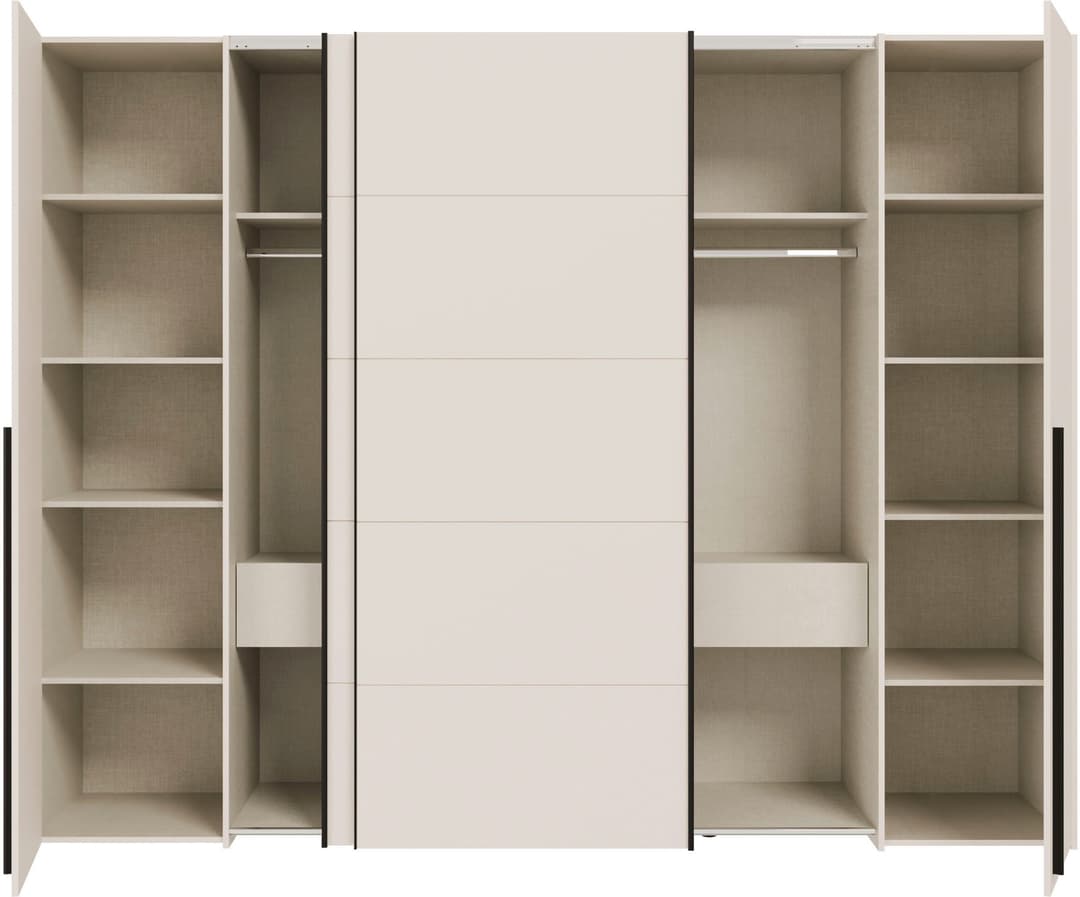 FORTE Kleiderschrank Narago | Beige