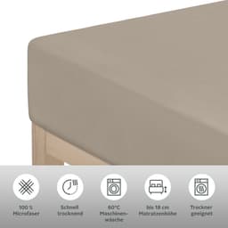 OTTO home Spannbettlaken PAPRIKA | Braun