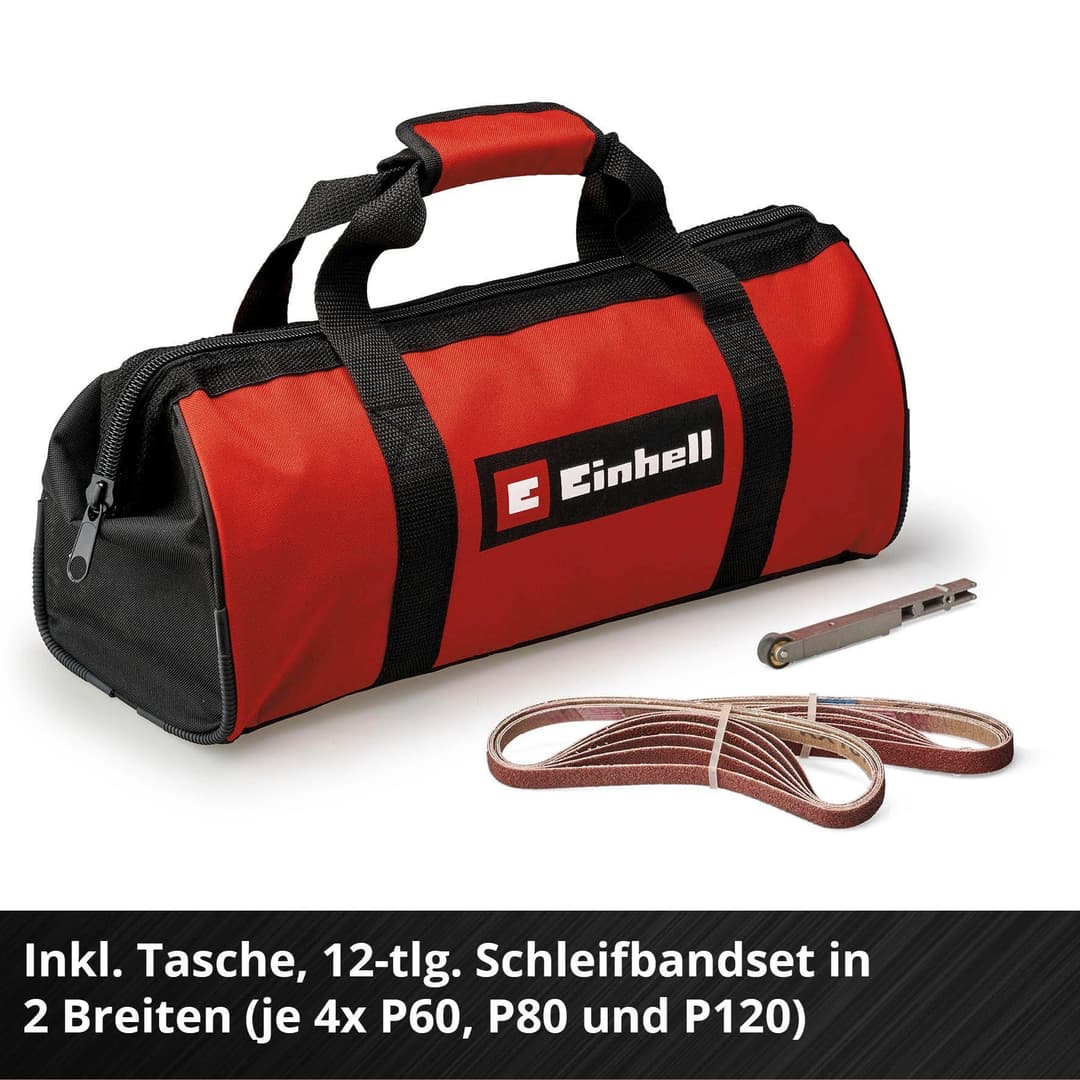 Einhell Akku-Bandfeile TE-BF 18 Li-solo | Rot