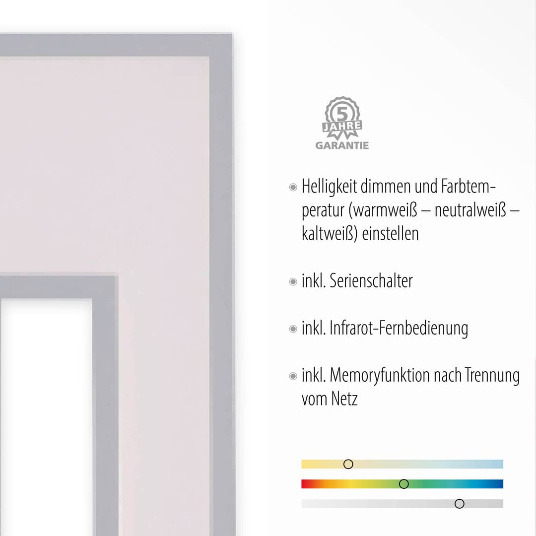 JUST LIGHT LED Deckenleuchte RECESS | Weiß