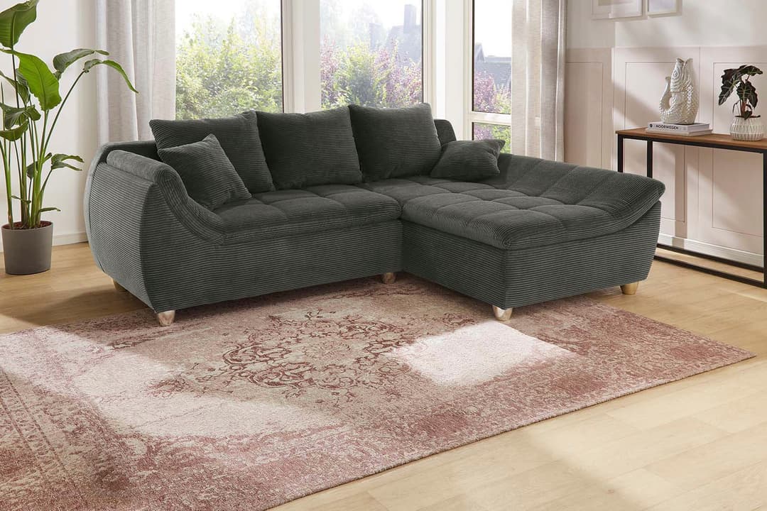 Jockenhöfer Gruppe Ecksofa Genua | Grau