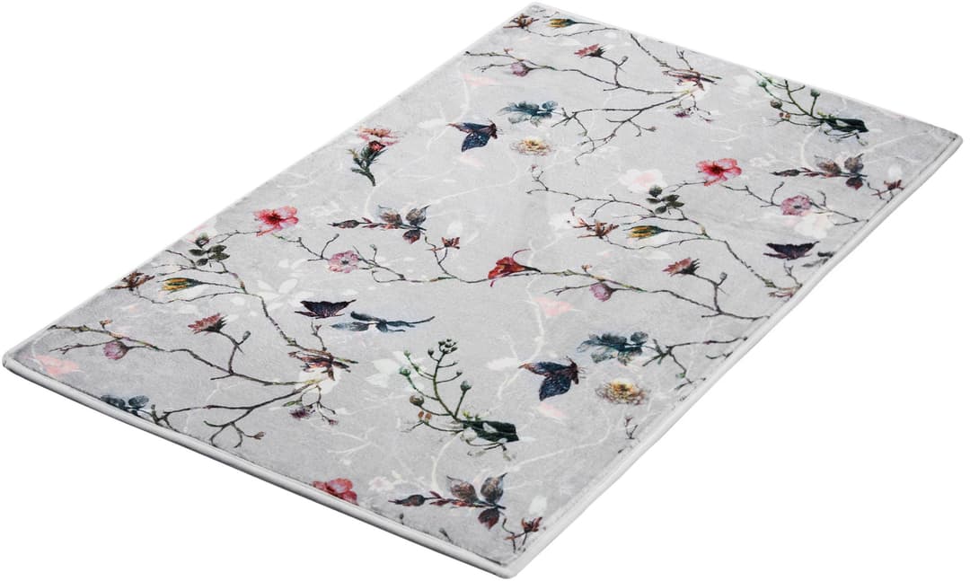 Kleine Wolke Badematte Flores | Mehrfarbig