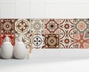 Home affaire Fliesenaufkleber Ornamente | Rot 3