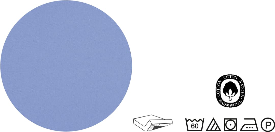 Biberna Spannbettlaken Biber | Blau