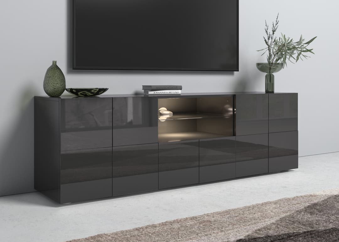 Home affaire Lowboard Dama | Schwarz