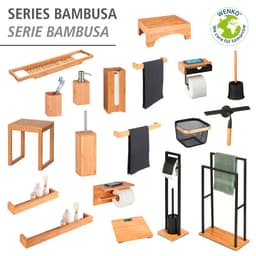 Wenko WC-Garnitur Basic | Schwarz