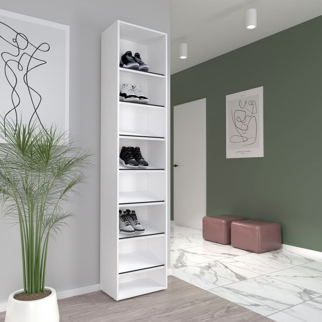 FORTE Schuhregal Canberra | Weiß
