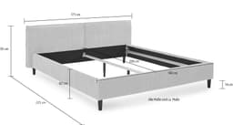 Home affaire Polsterbett Brookfield | Beige