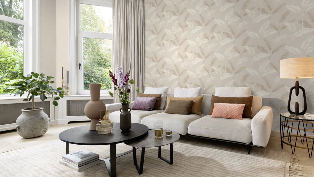 Rasch Papiertapete Leinenoptik | Beige