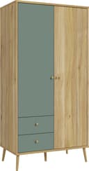 FORTE Kleiderschrank | Grün 2