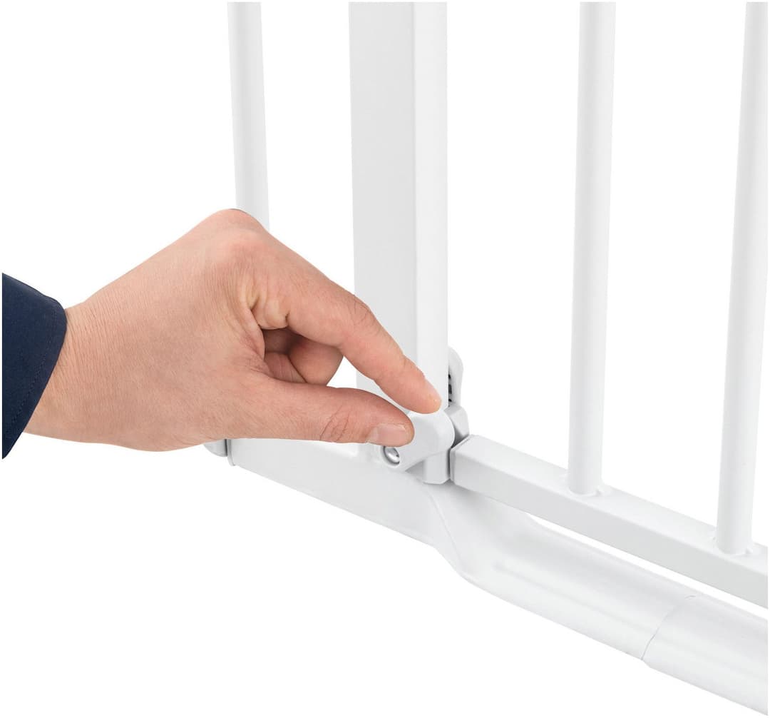 Hauck Türschutzgitter Clear Step Set 2 | Weiß