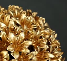 Kunstpflanze Deko-Kugel Buchs | Gold