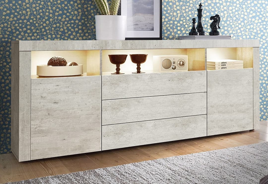 borchardt Möbel Sideboard Santa Fe | Grau