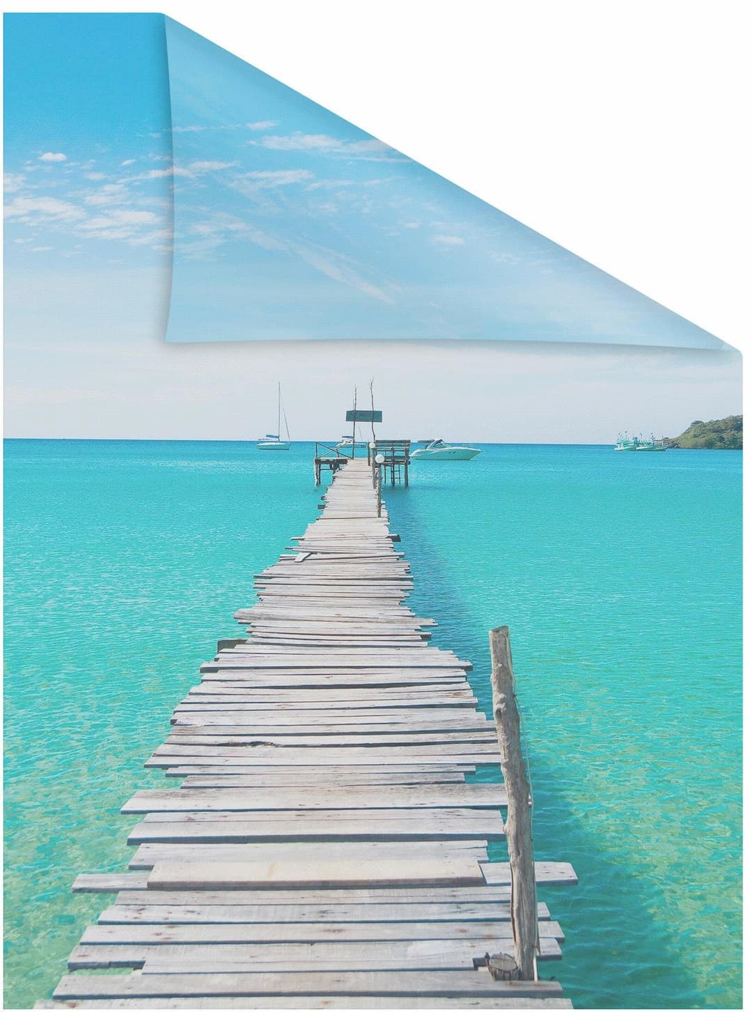 LICHTBLICK ORIGINAL Fensterfolie El Mar | Blau