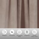 LeGer Home by Lena Gercke Vorhang Samt Ladina | Beige 3
