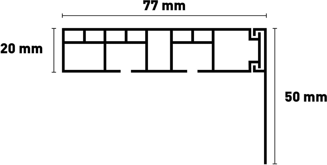 SN DECO GROUP Gardinenschiene Vorhangschiene SH | Weiß