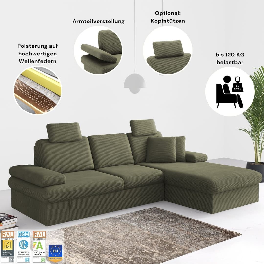 sit&more Kopfstütze Moreno | Grau