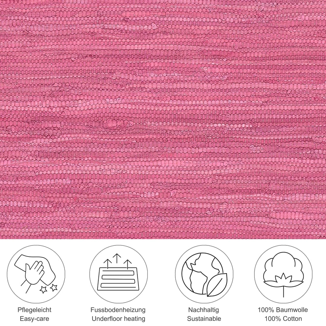 THEKO Teppich Happy Cotton Fleckerl | Rot