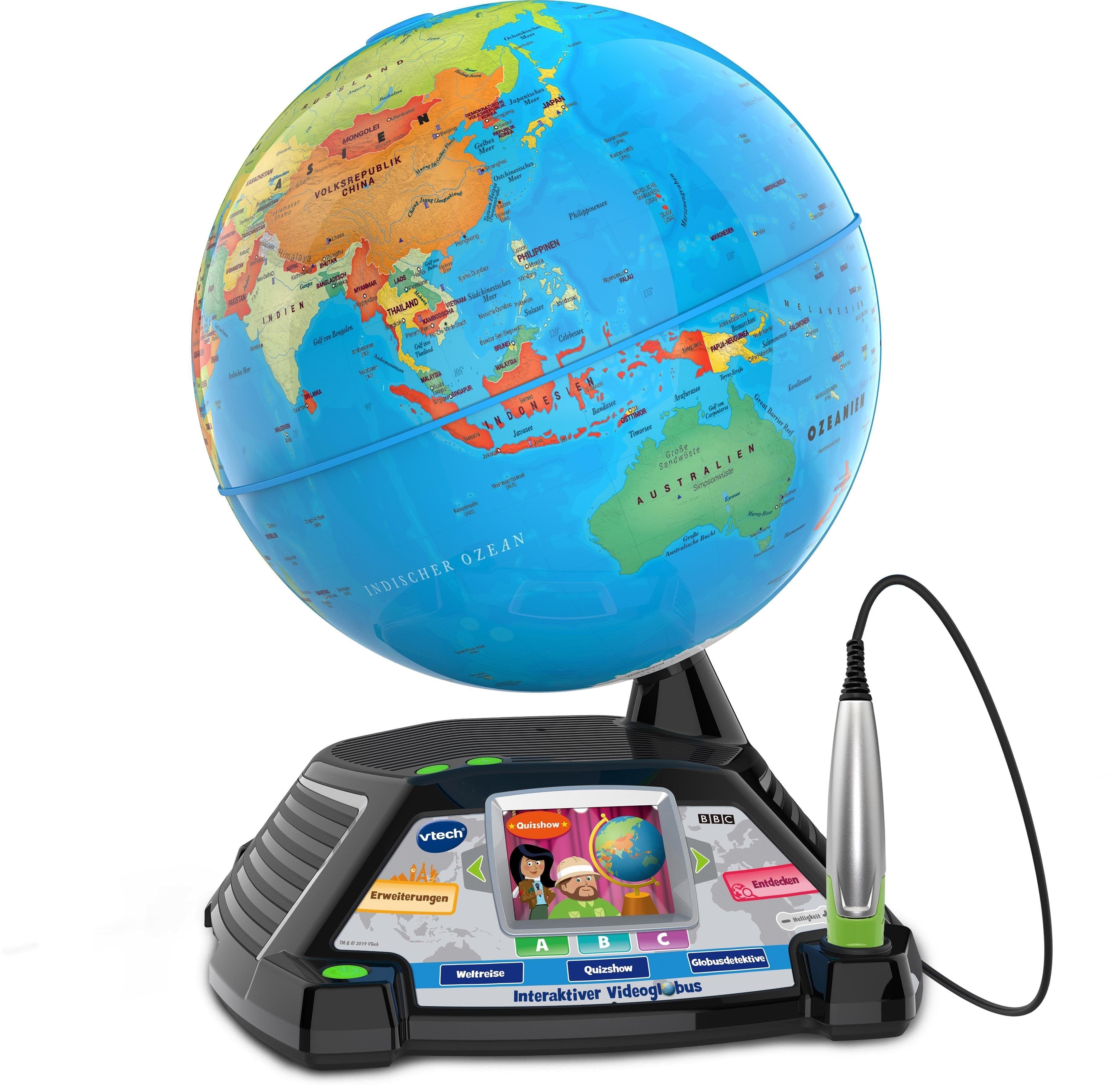 Vtech Globus School & Go, Interaktiver Videoglobus | Mehrfarbig
