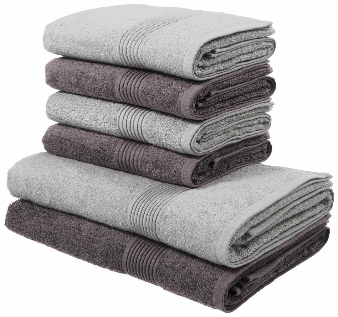 OTTO home Handtuch Set Anna | Grau