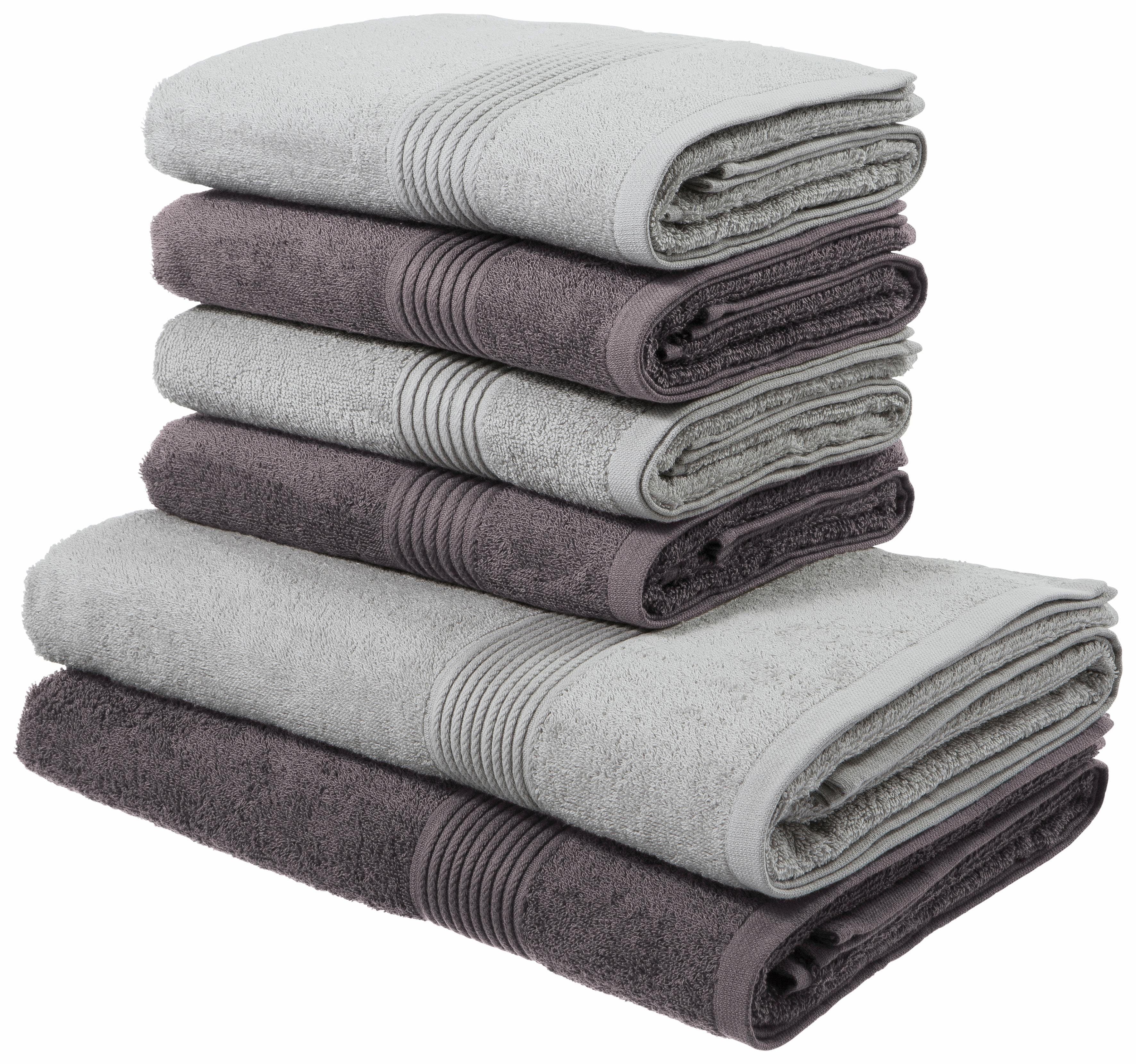 OTTO home Handtuch Set Anna | Grau