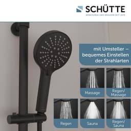 Schütte Duschsäule MADURA FRESH | Schwarz