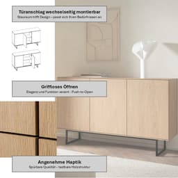 Home affaire Sideboard Lund | Schwarz