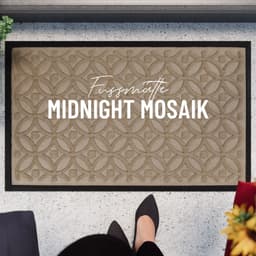 Wecon home Fußmatte Midnight Mosaic | Beige