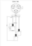 GLOBO LIGHTING Hängeleuchte TULIVAR | Grau 5