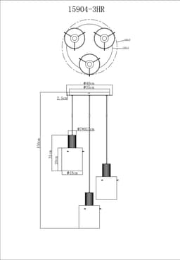 GLOBO LIGHTING Hängeleuchte TULIVAR | Grau