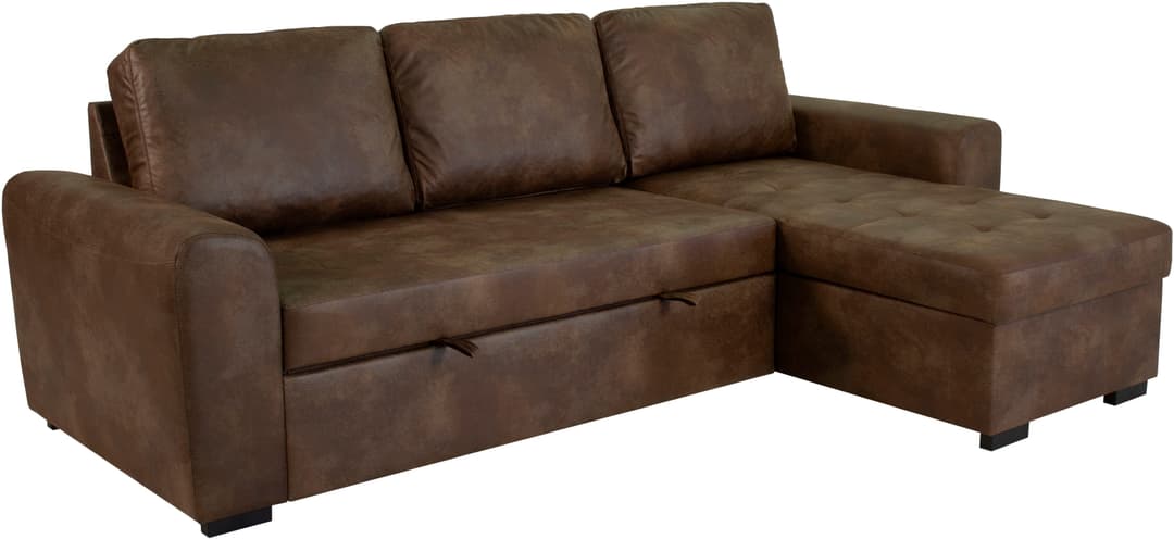 Trends by HG Ecksofa Poll L-Form | Braun