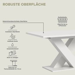 Home affaire Esstisch Motus | Weiß