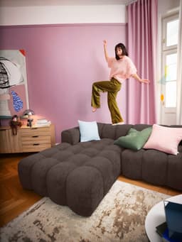 OTTO home Ecksofa KALLIE L-Form | Braun