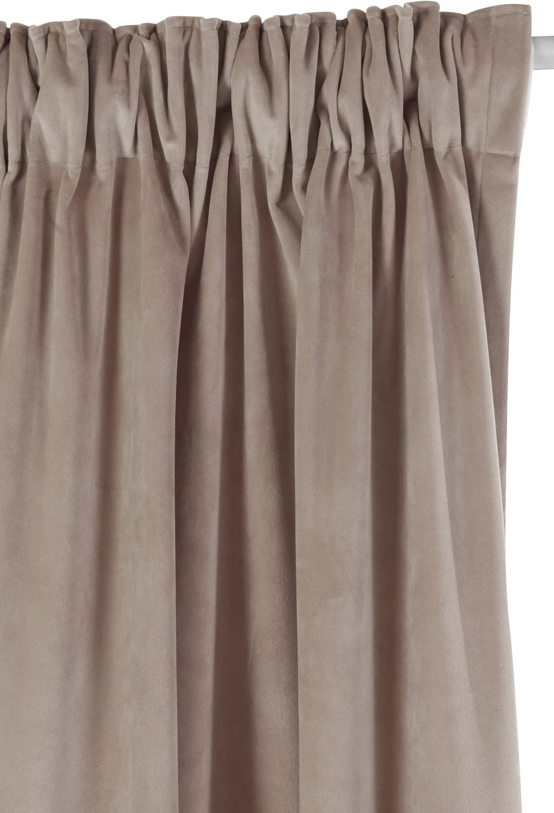 LeGer Home by Lena Gercke Vorhang Samt Ladina | Beige