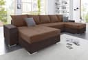 COLLECTION AB Wohnlandschaft Josy XXL U-Form | Braun