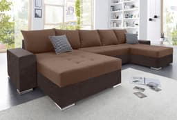 COLLECTION AB Wohnlandschaft Josy XXL U-Form | Braun