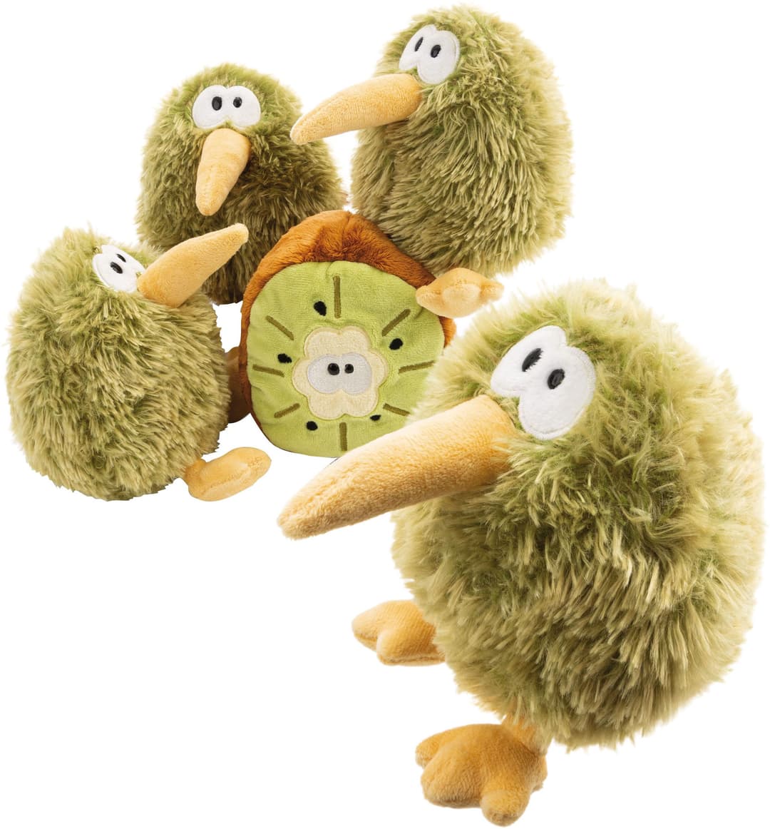 Nici Kuscheltier Let Me Out, Kiwi mit Wendefunktion, 15cm | Grün