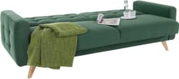 exxpo - sofa fashion 3-Sitzer Nappa | Grün
