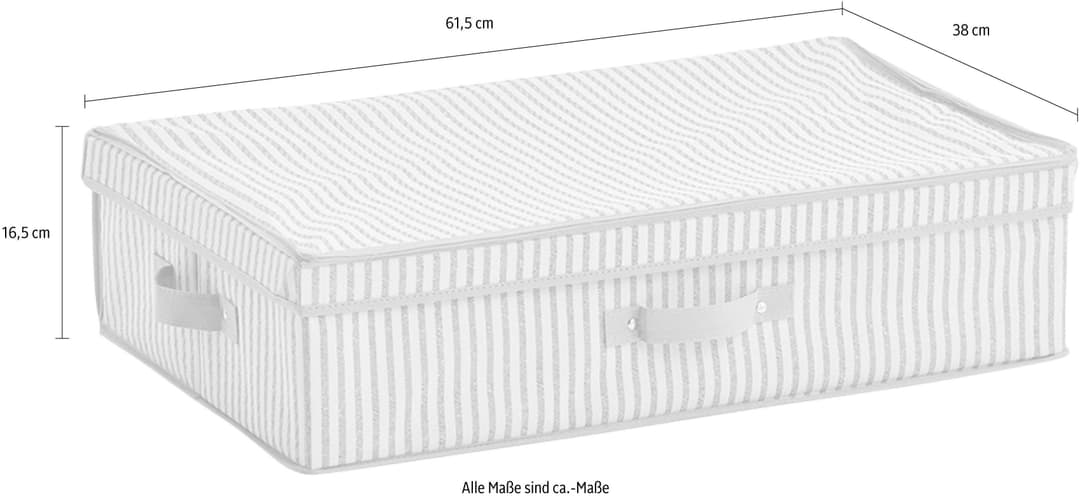 Zeller Present Aufbewahrungsbox Stripes | Beige
