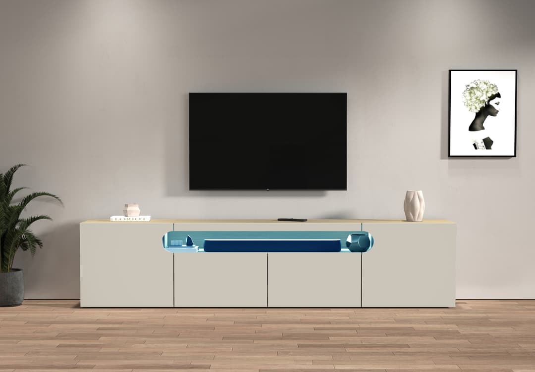 Home affaire Lowboard REAL TV-Möbel | Beige