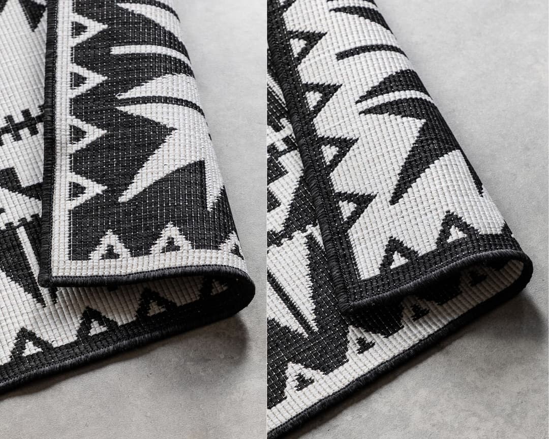 ELLE DECORATION Teppich Dynamic | Schwarz