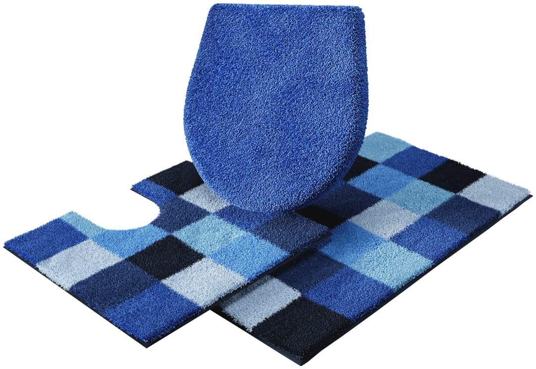 Grund Badematte Mosaik | Blau