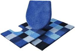 Grund Badematte Mosaik | Blau