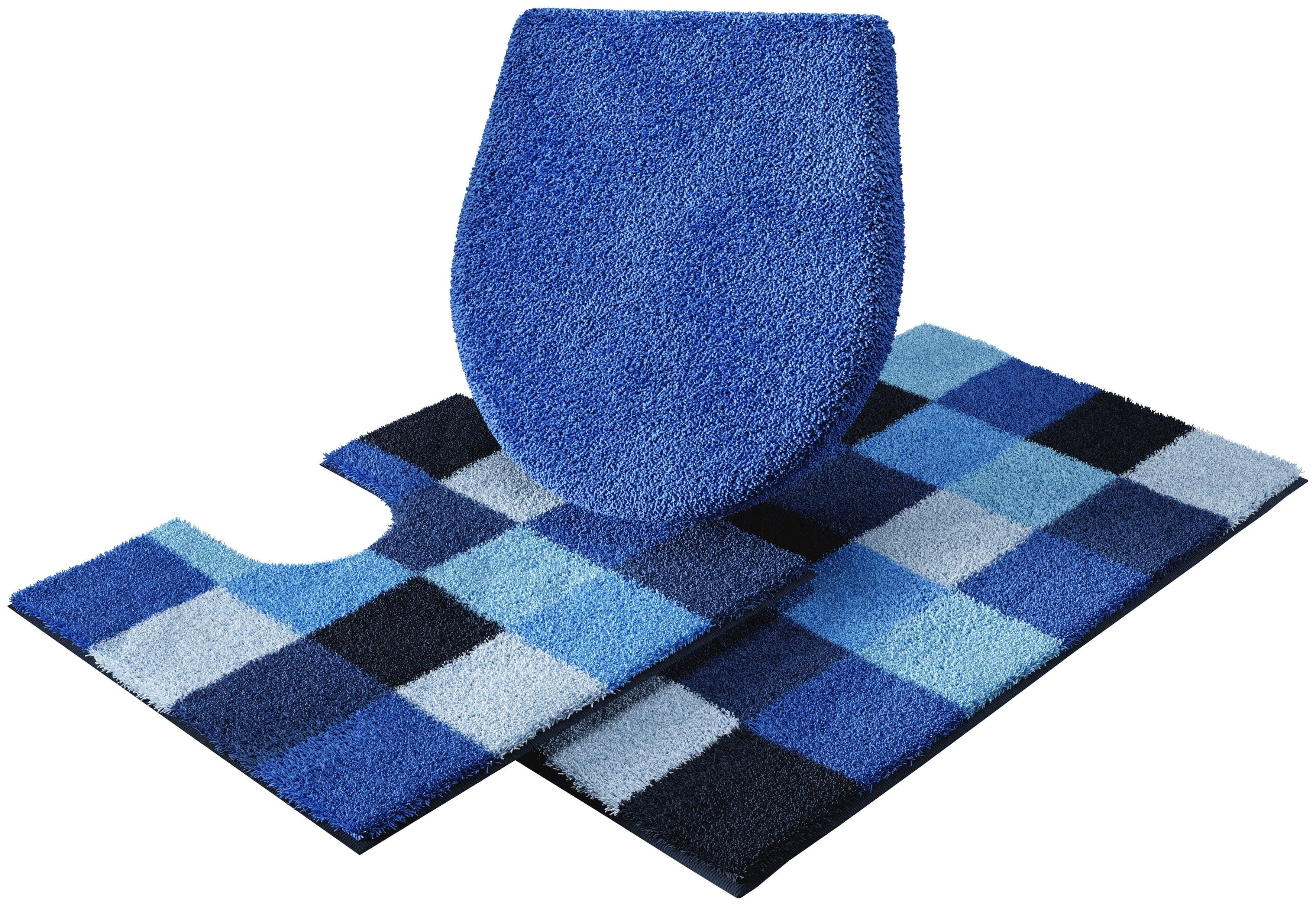 Grund Badematte Mosaik | Blau
