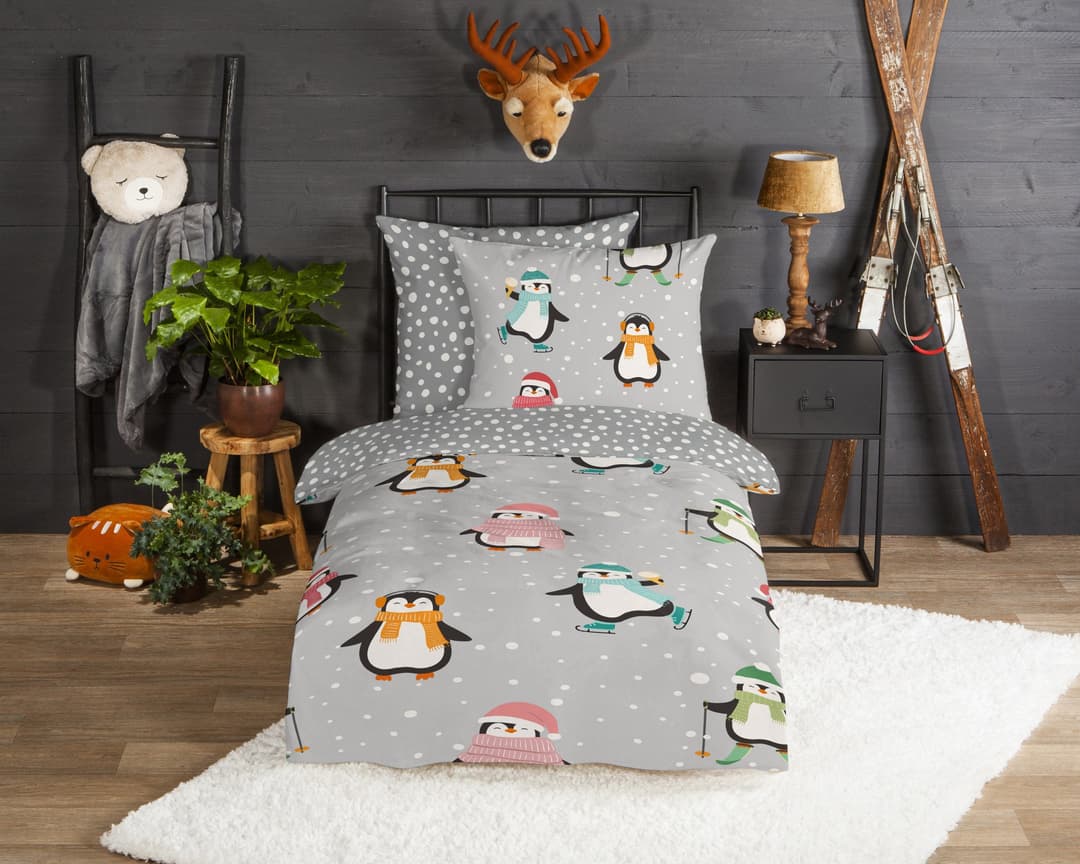good morning Kinderbettwäsche Liammu | Grau