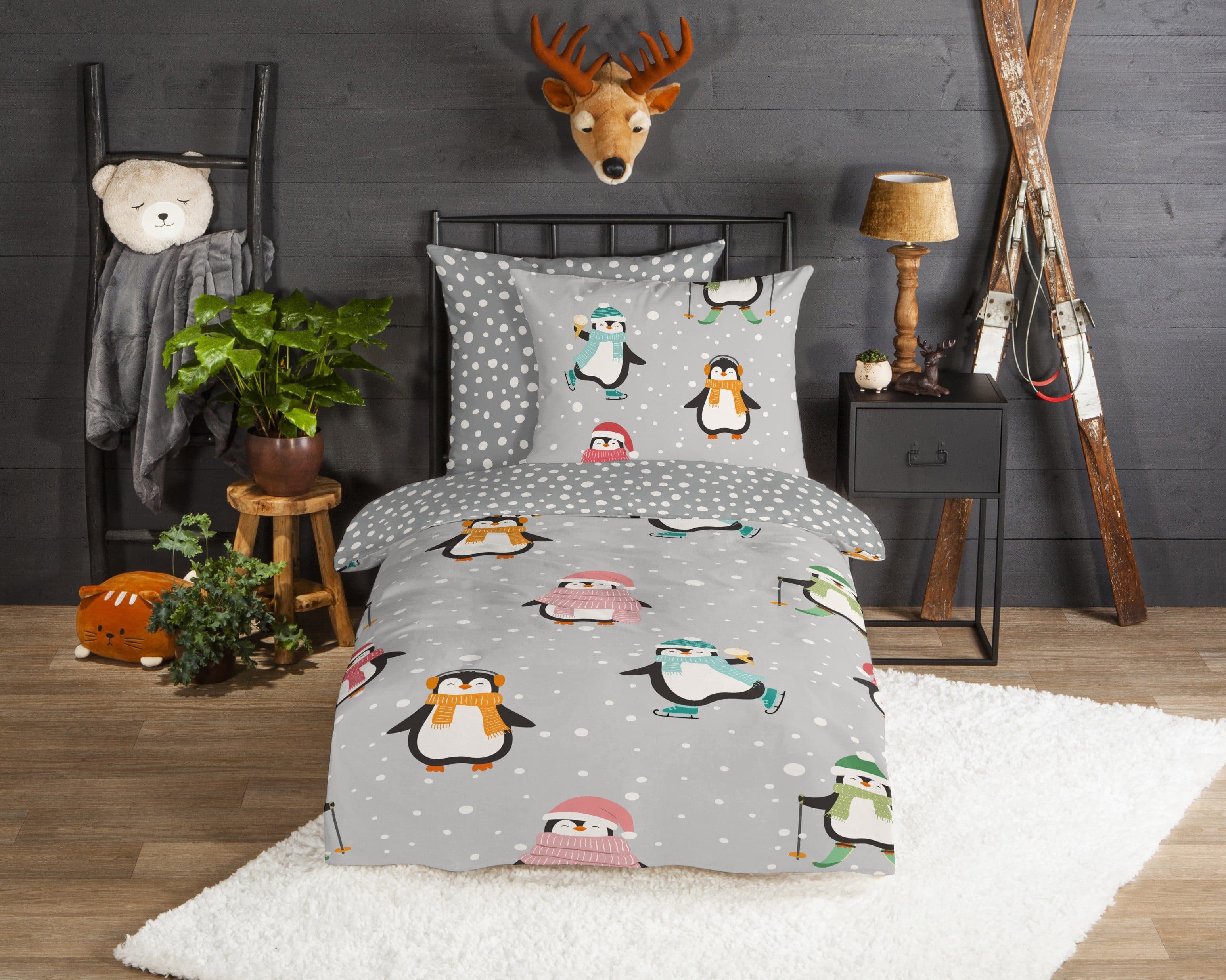 good morning Kinderbettwäsche Liammu | Grau