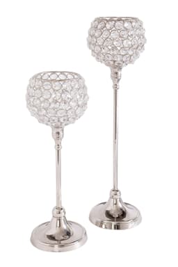 Home affaire Teelichthalter Kristall | Silber