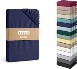 OTTO home Spannbettlaken Physalis Topper COMFORT | Blau