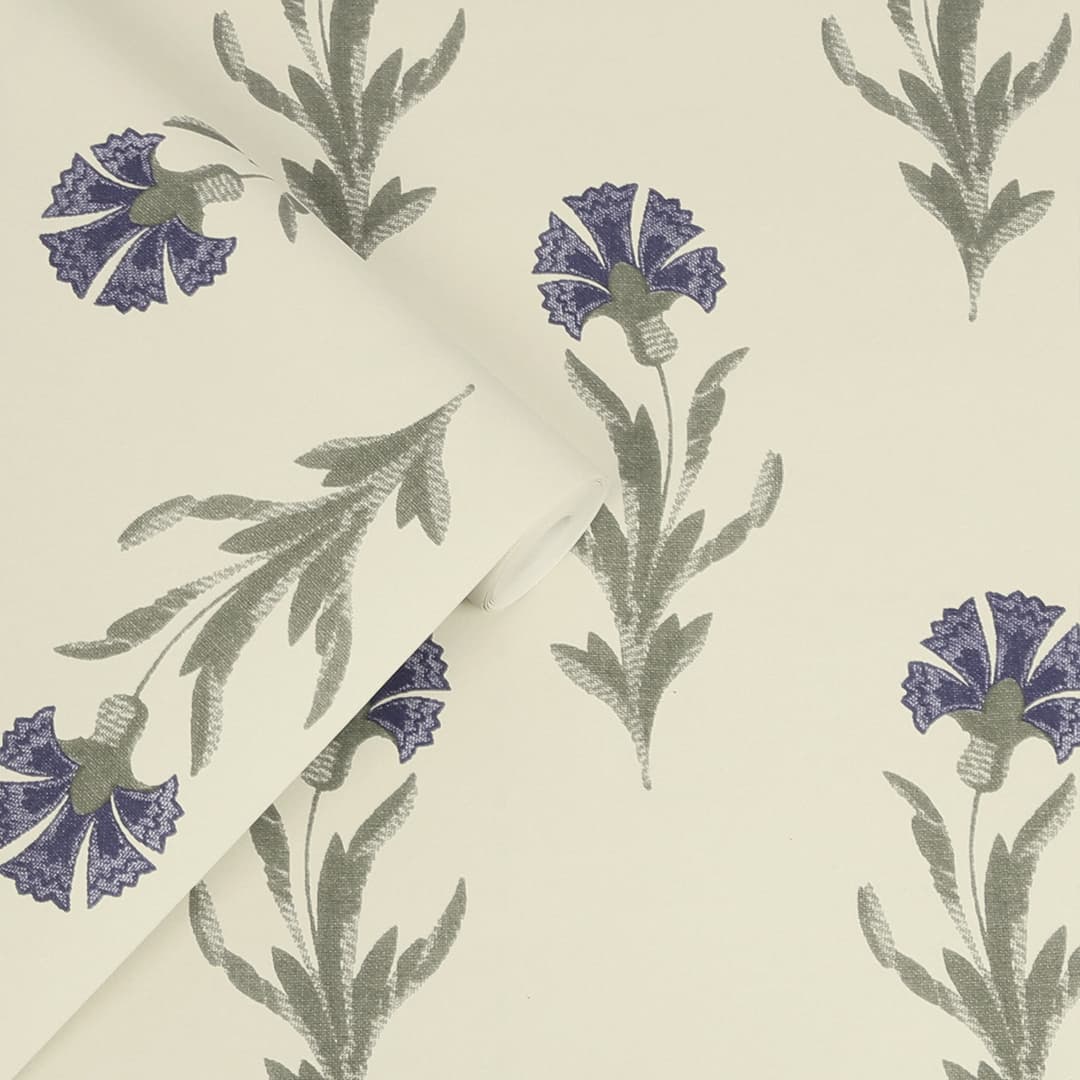 LAURA ASHLEY Vliestapete Dandelion | Blau
