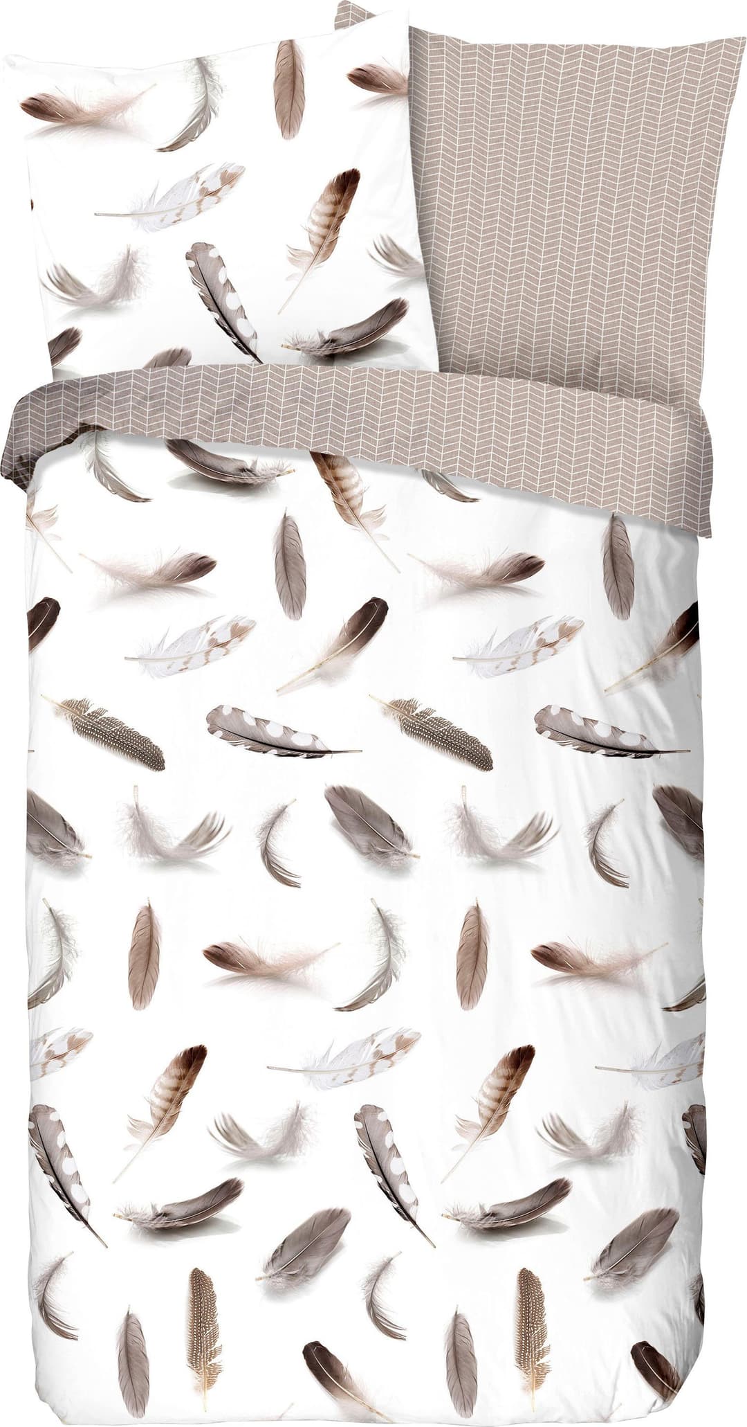 good morning Wendebettwäsche Feathers | Beige